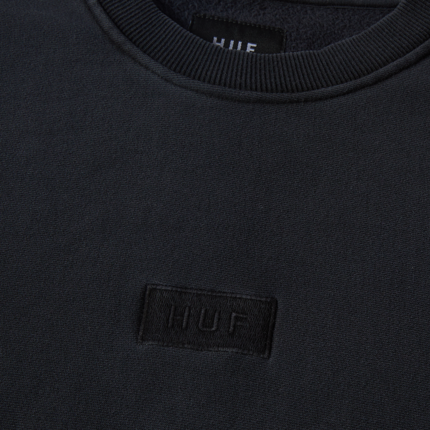 HUF Mason Crewneck Fleece - Washed Black