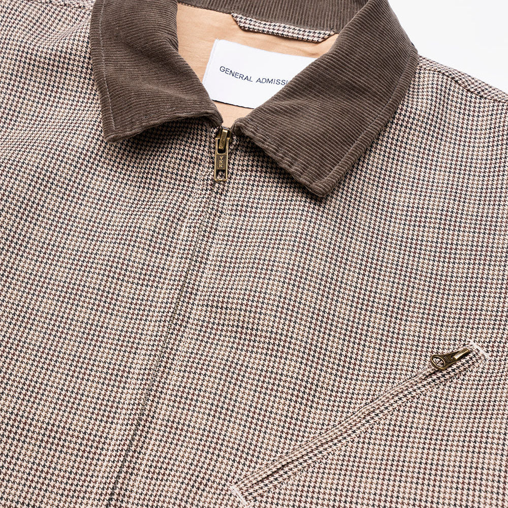 General Admission Plaid Jacket - Beige