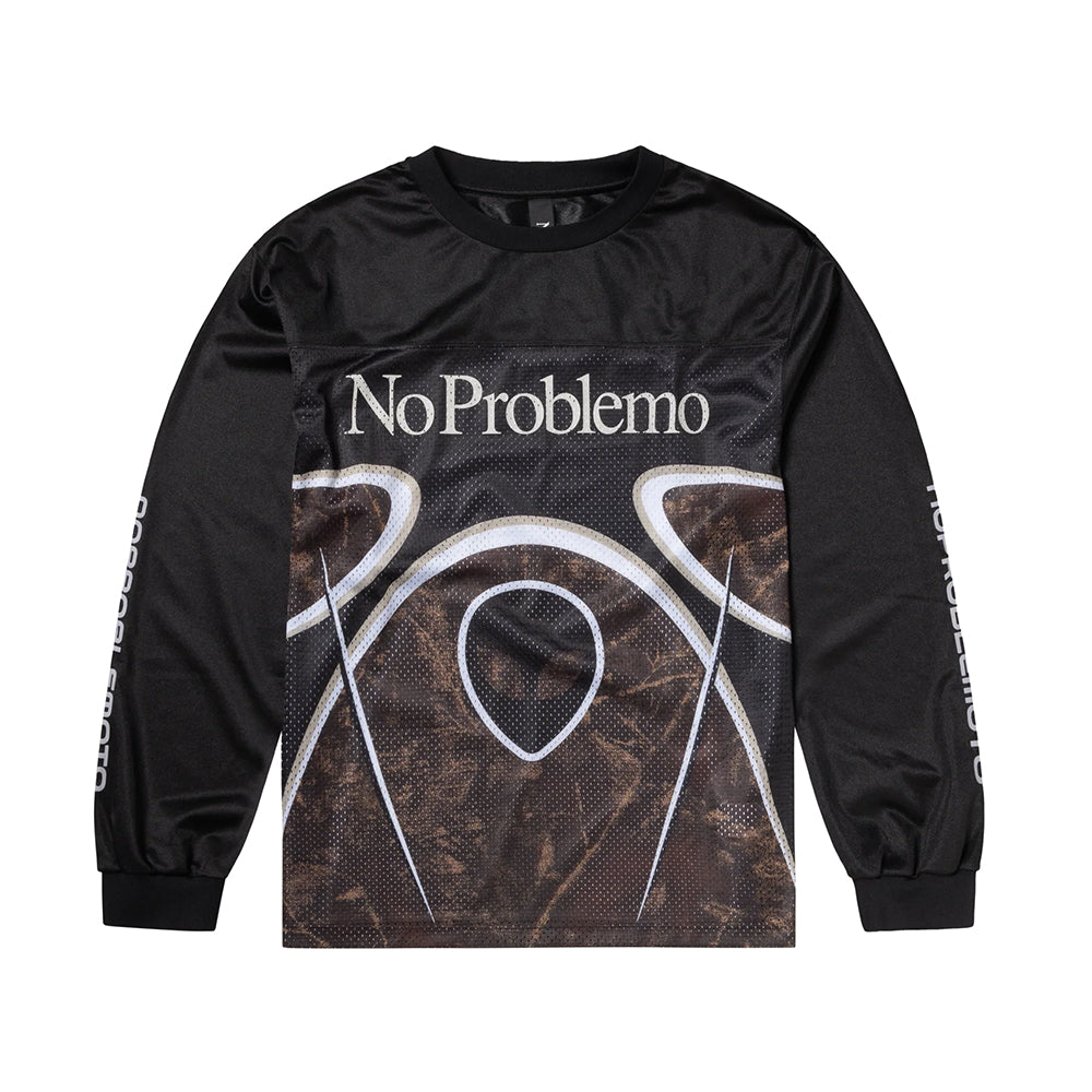 No Problemo Alien LS Moto Shirt - Black
