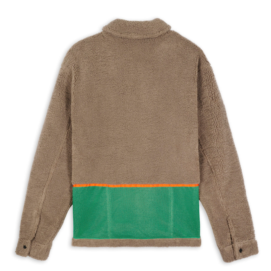 Brain Dead Mesherpa Zip Jacket - Nutmeg