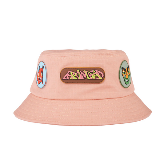 Brain Dead Metal Bucket Hat - Coral