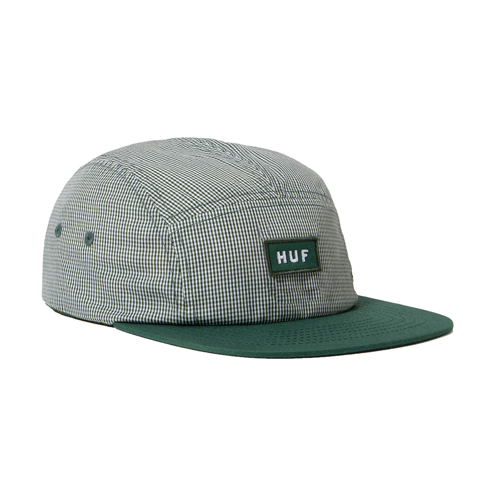 HUF Micro Gingham Box Logo Volley Hat - Clover