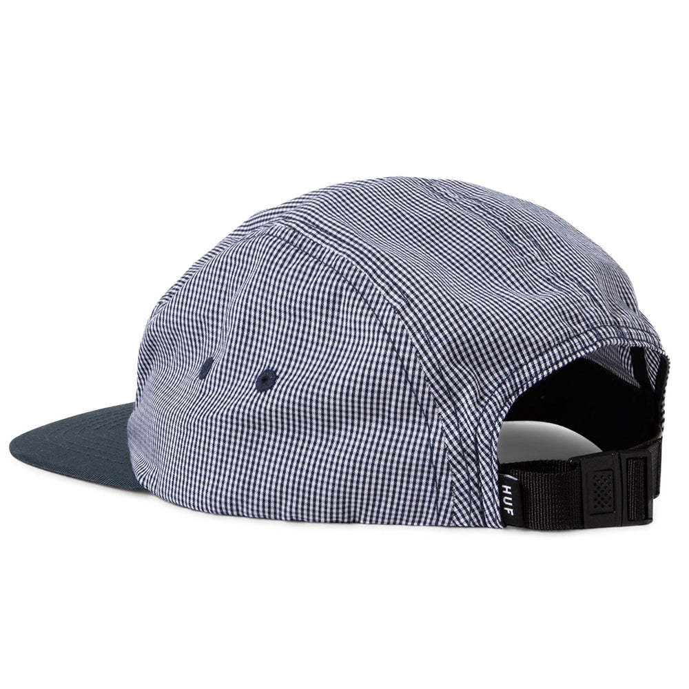 HUF Micro Gingham Box Logo Volley Hat - Navy