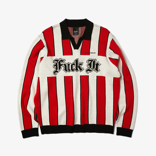 HUF Midfield Jersey Sweater - Red