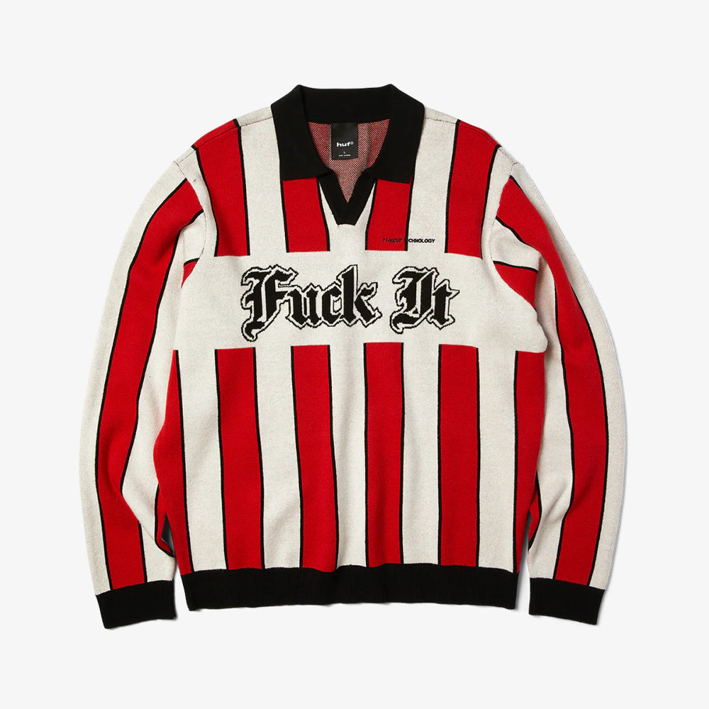 HUF Midfield Jersey Sweater - Red