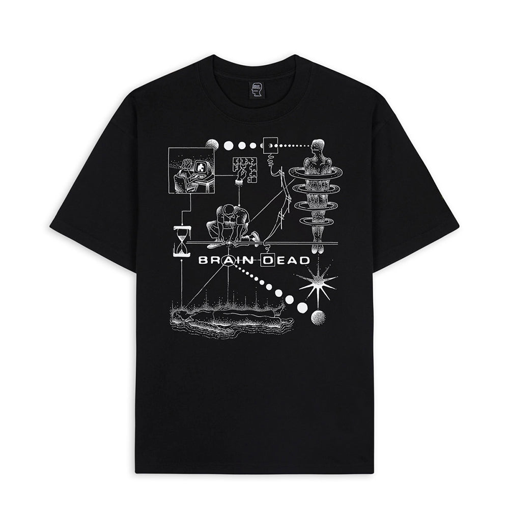 Brain Dead Mind Puzzle T-Shirt - Black