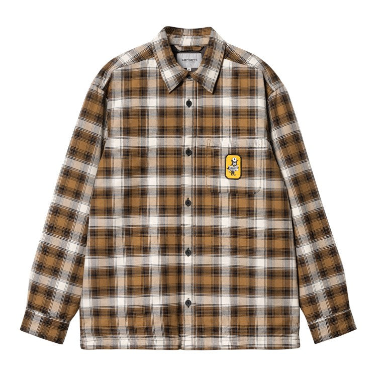 Carhartt WIP Monahan Shirt Jacket - Monahan Check Hamilton Brown