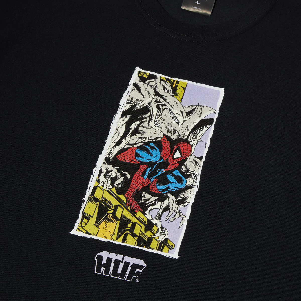 HUF x Spider-Man Moody T-Shirt - Black