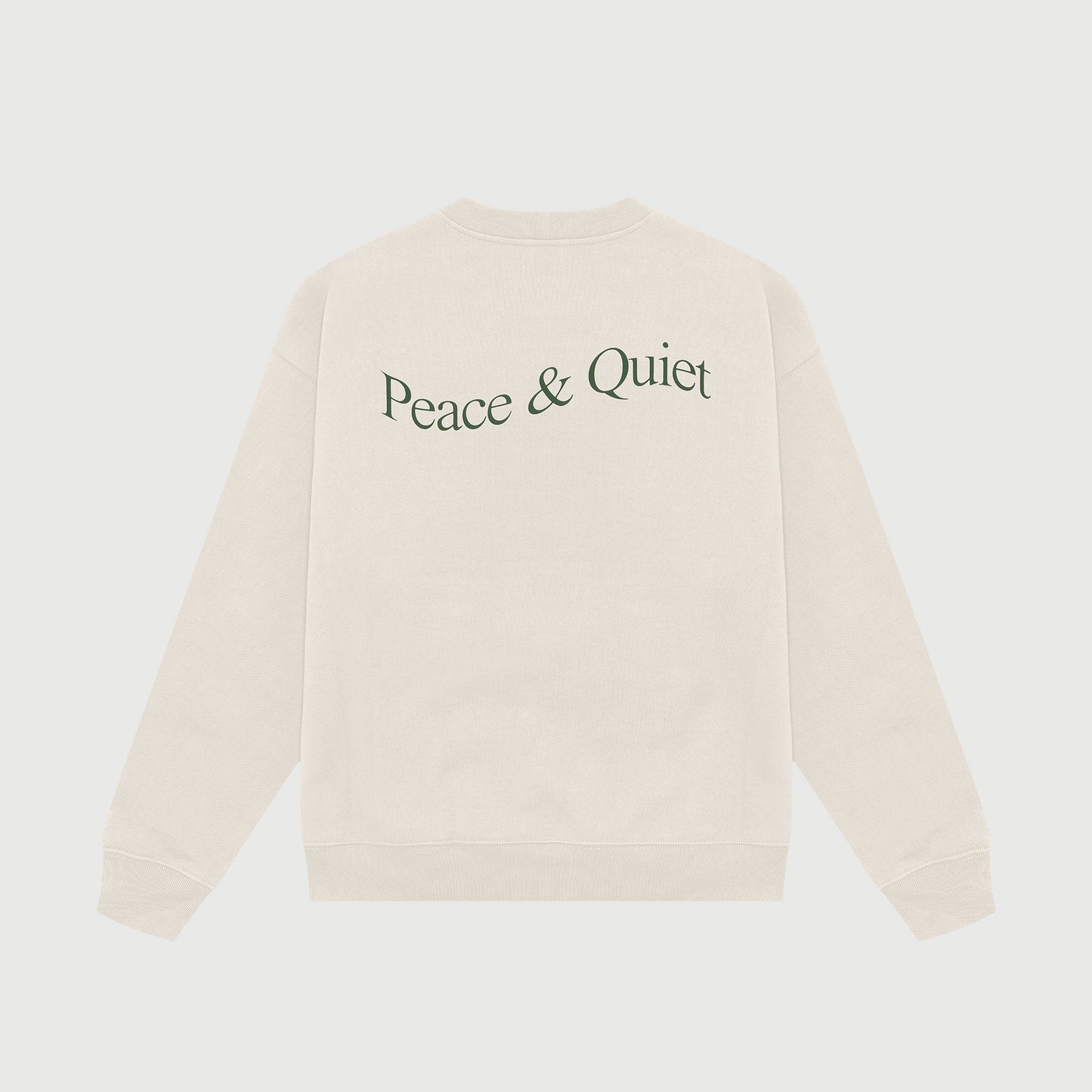 Museum of Peace & Quiet Wordmark Crew - Bone