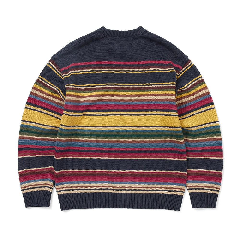 This Is Never That Multi Striped Sweater - Navy Yellow