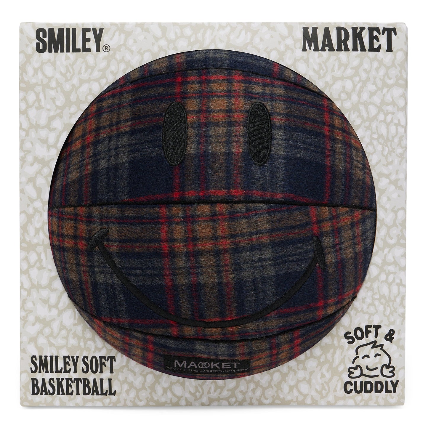 MARKET Smiley Plaid Plush Basketball