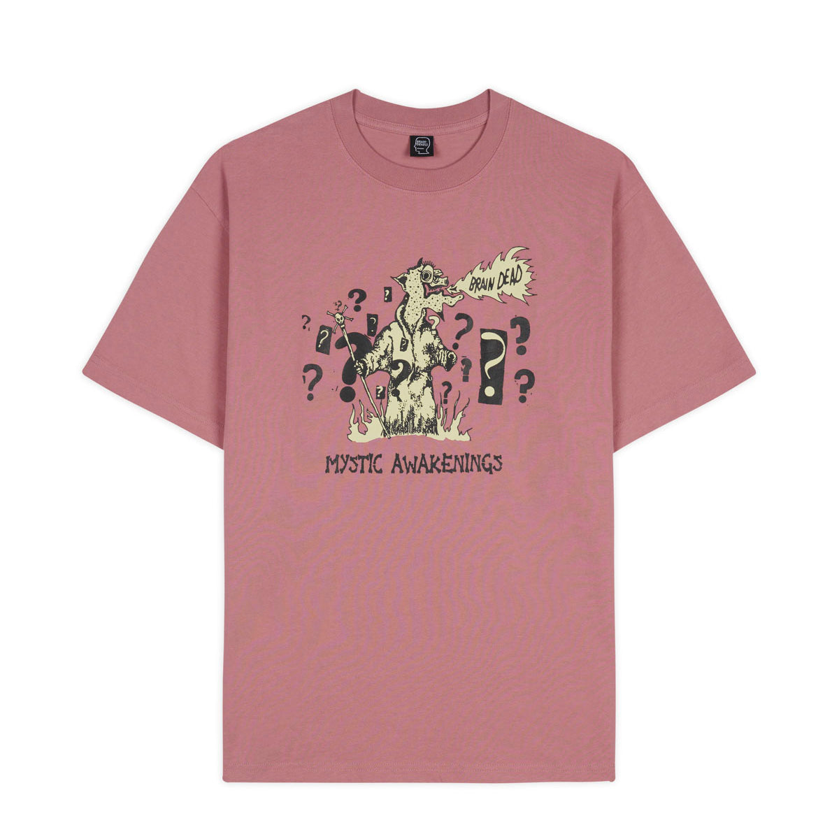 Brain Dead Mystic Awakenings Tee - Rose Taupe
