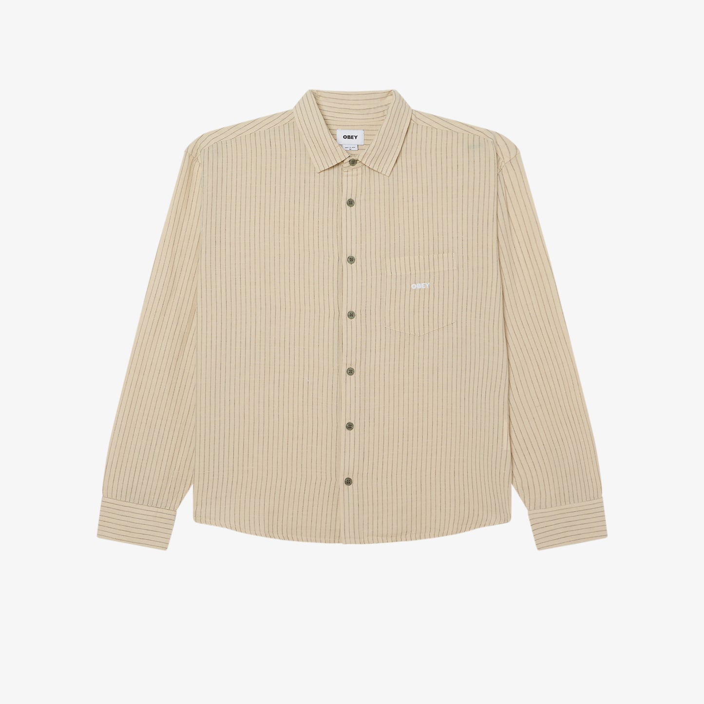 OBEY Nelson Woven Shirt - Silver Grey
