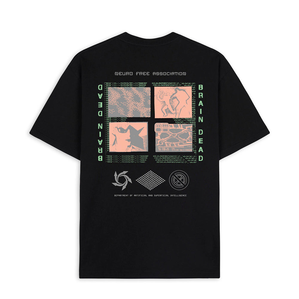 Brain Dead Neuro Free Association T-Shirt - Washed Black