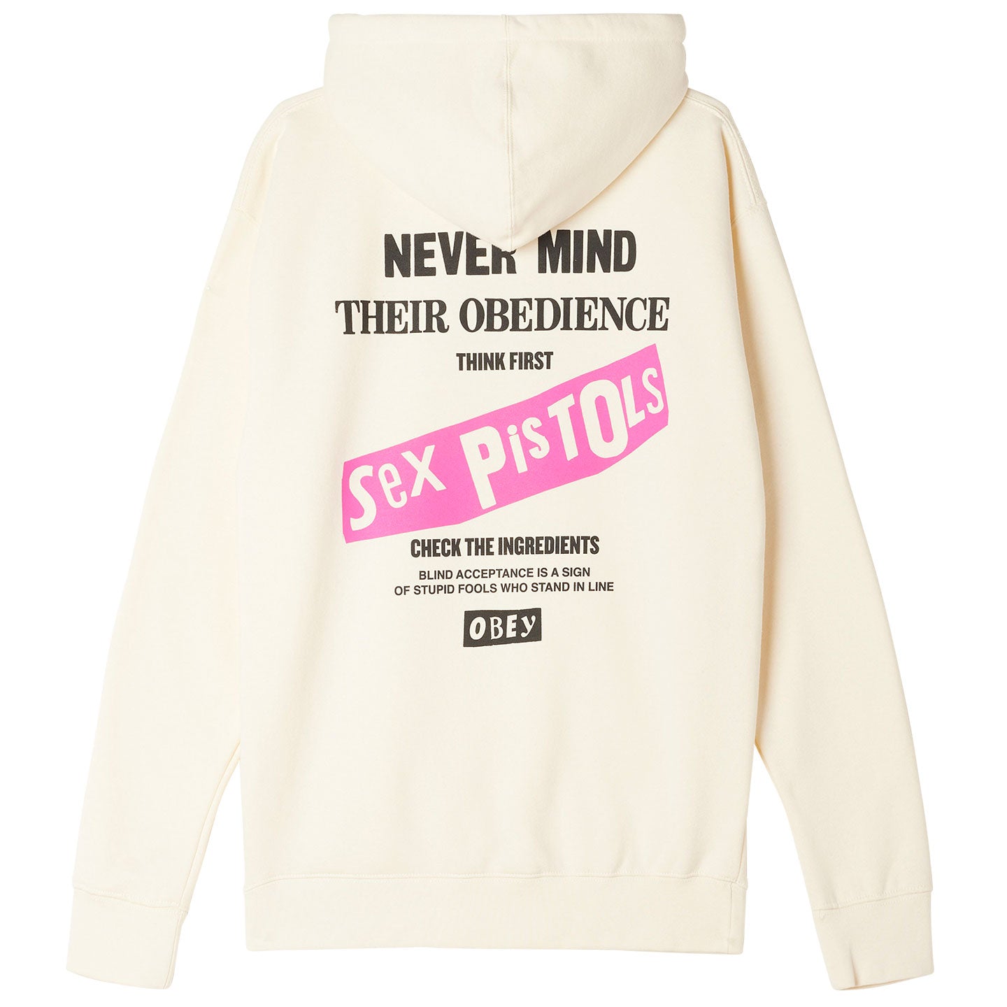 OBEY x Sex Pistols Never Mind Obedience Hoodie - Bone
