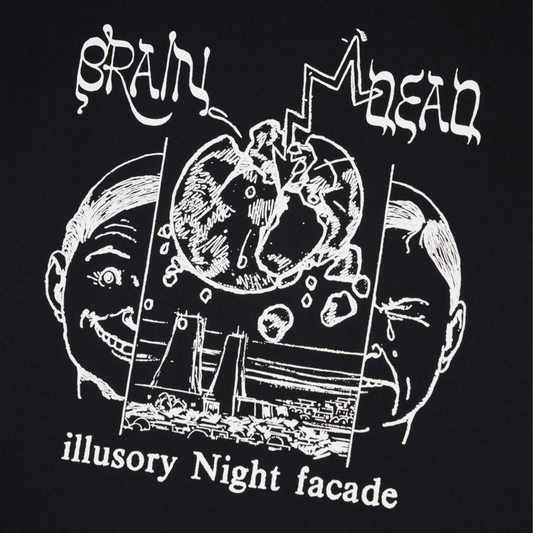 Brain Dead Night Facade T-Shirt - Black