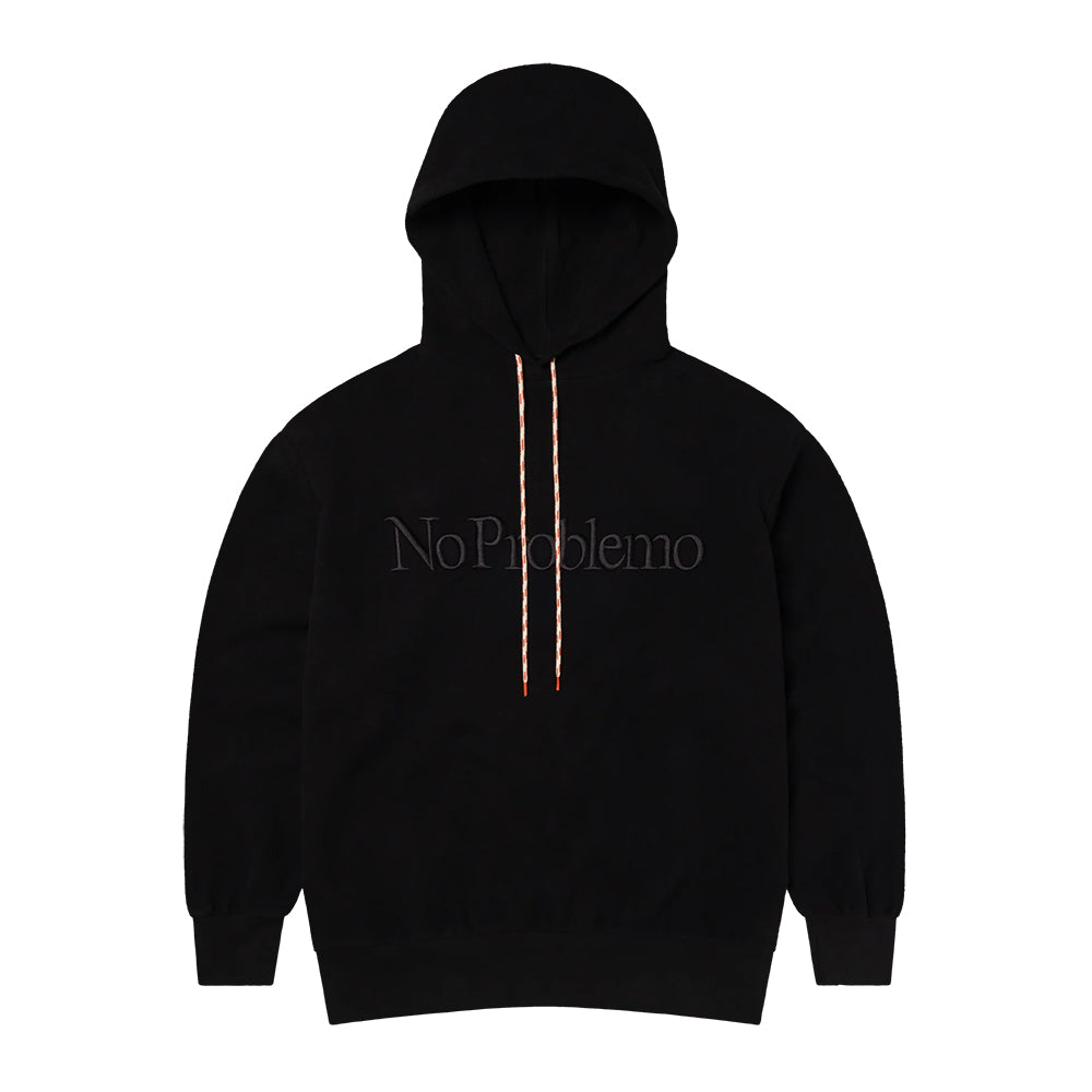 No Problemo Reverse Fleece Hoodie - Black