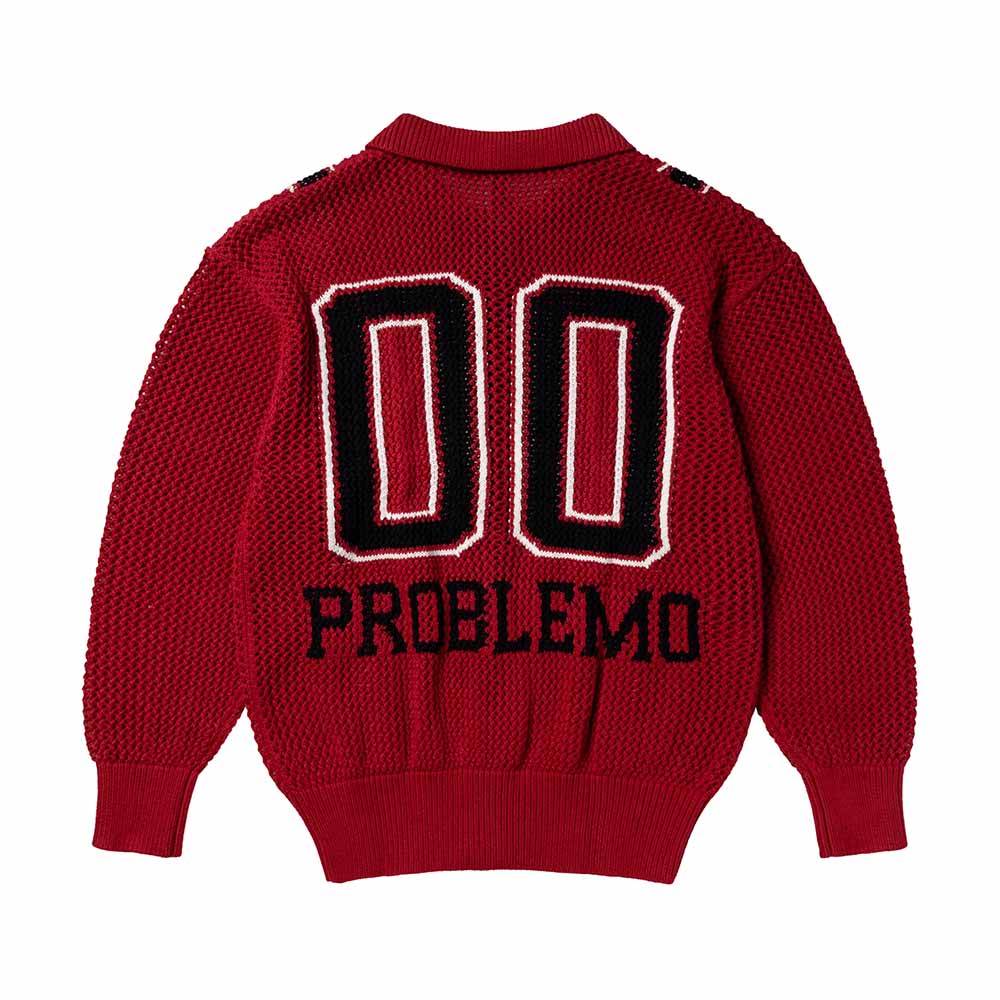 No Problemo NYP Sports Crochet Jumper - Red