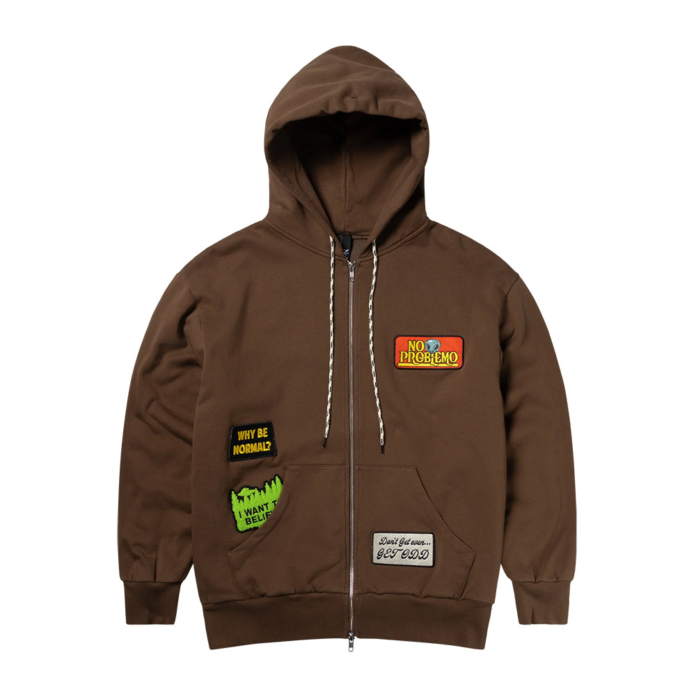 No Problemo Sticker Zip Thru Hoodie