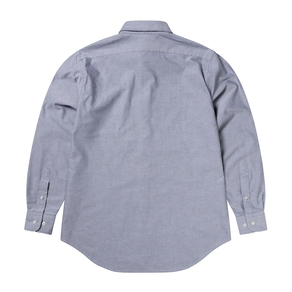 No Problemo LS Oxford Shirt - Charcoal – Dogfish Menswear