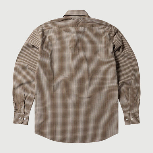 No Problemo Poplin LS Shirt - Brown