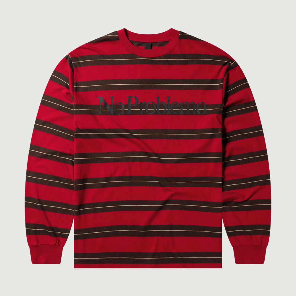 No Problemo Np Striped LS - Red