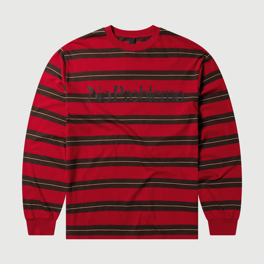 No Problemo Np Striped LS - Red