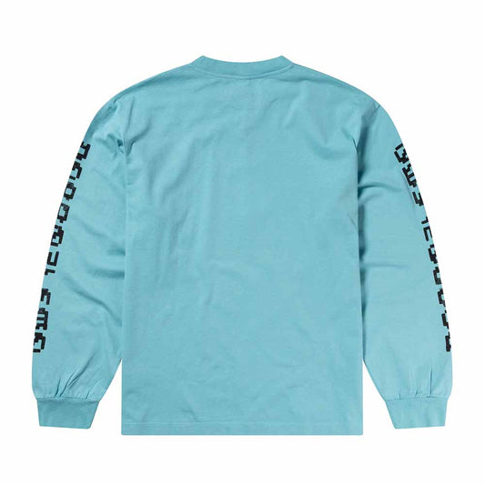 No Problemo Braniac LS Tee - Aqua