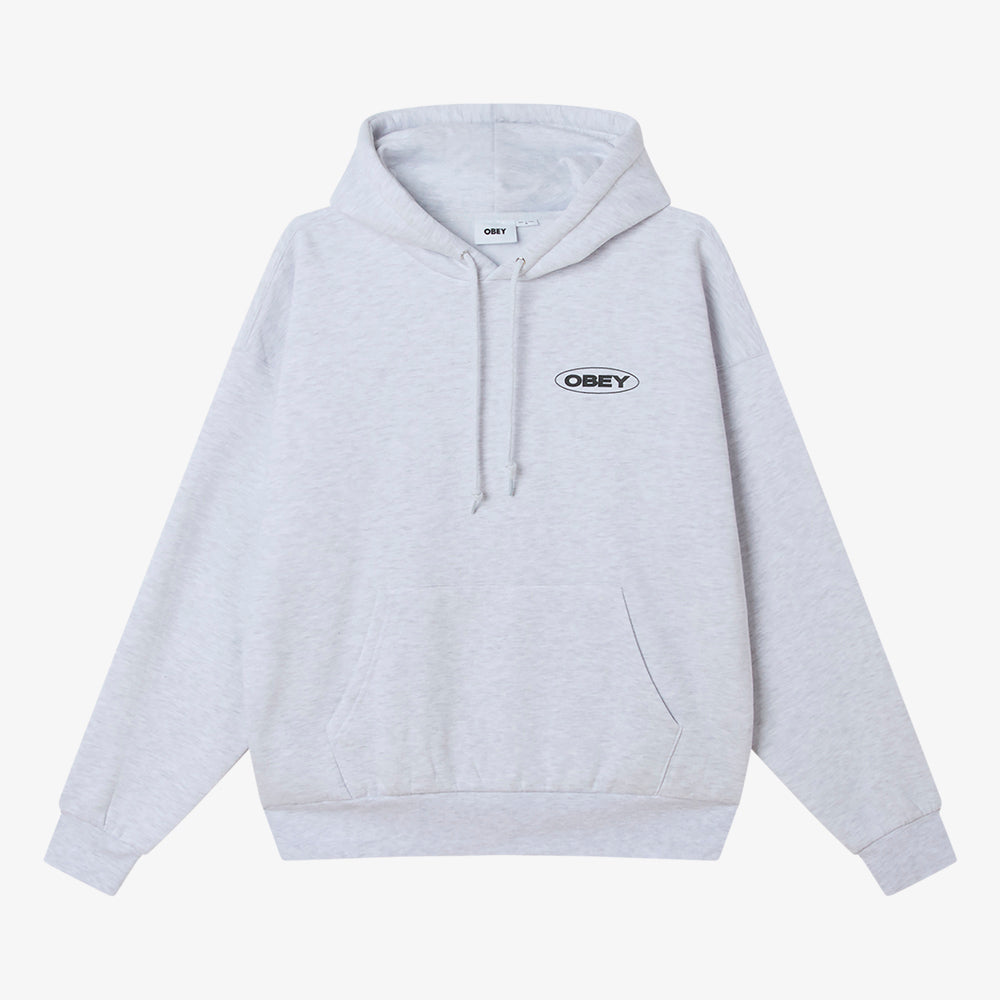 OBEY Obey Oval Cities Hood - Ash Grey