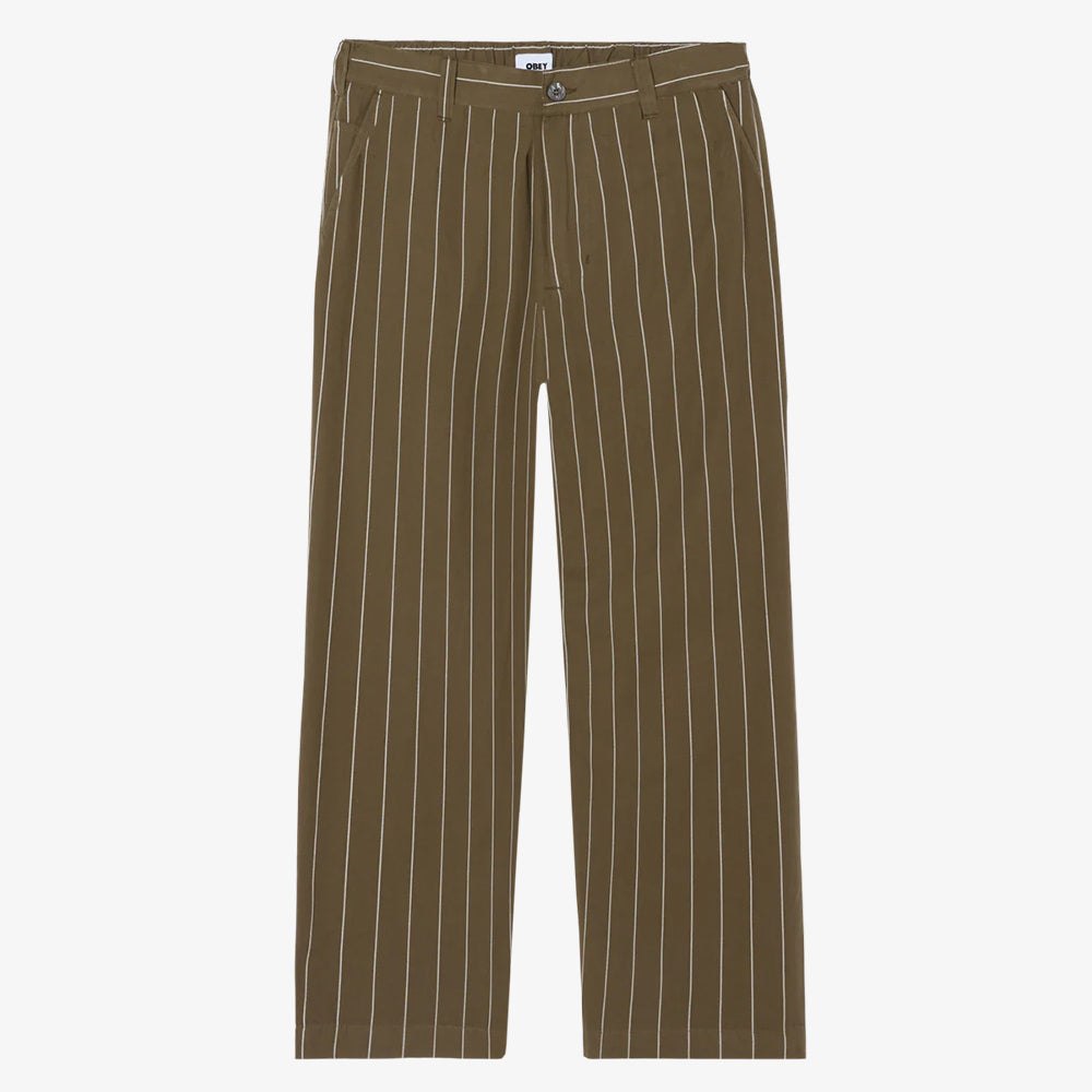 OBEY Foster Pleated Stripe - Canteen Multi