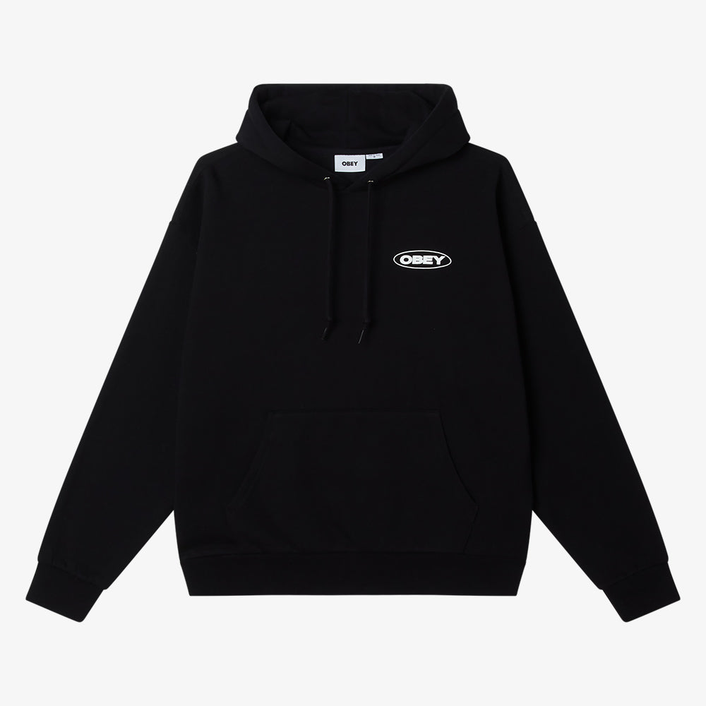 OBEY Obey Oval Cities Hood - Black