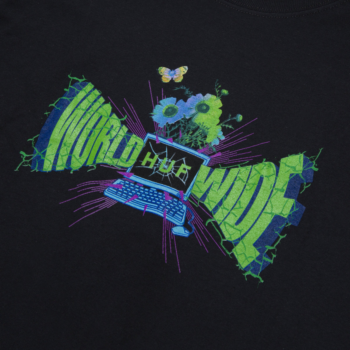 HUF Off-Line LS T-Shirt - Black