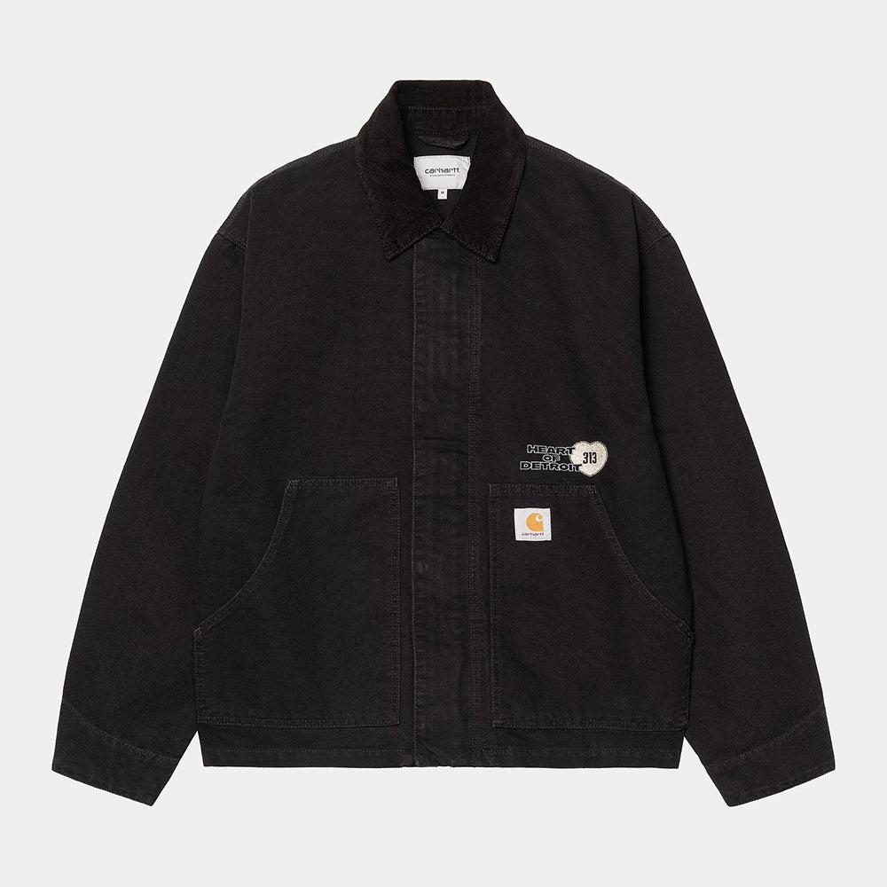 Carhartt WIP OG Arcan Graphic Jacket - Black Heavy Stone Wash