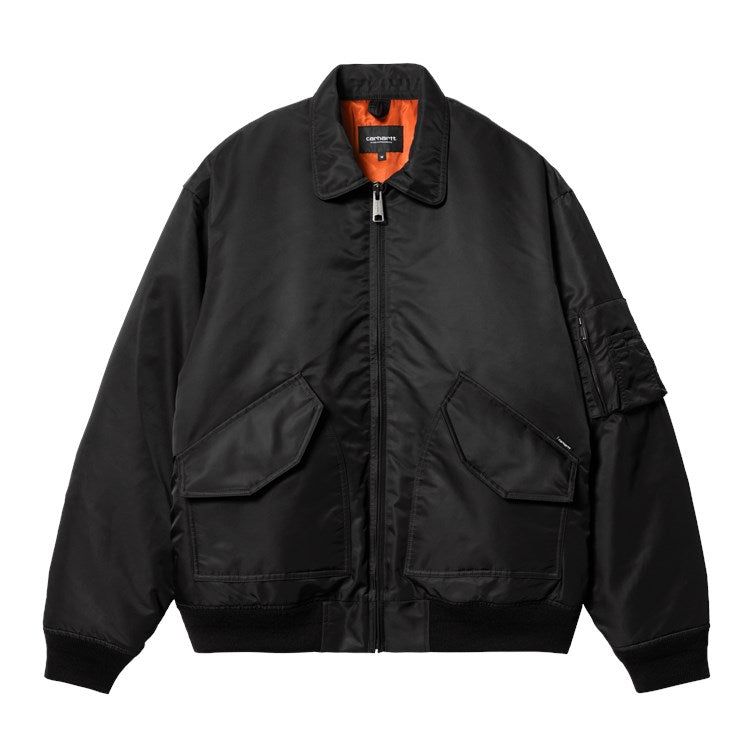 Carhartt WIP Olten Bomber - Black Tumeric