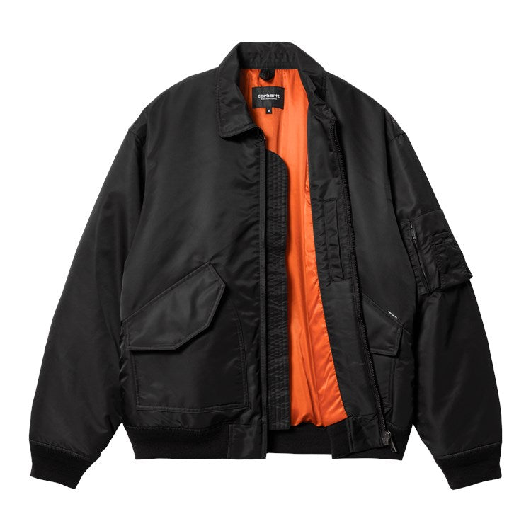 Carhartt WIP Olten Bomber - Black Tumeric