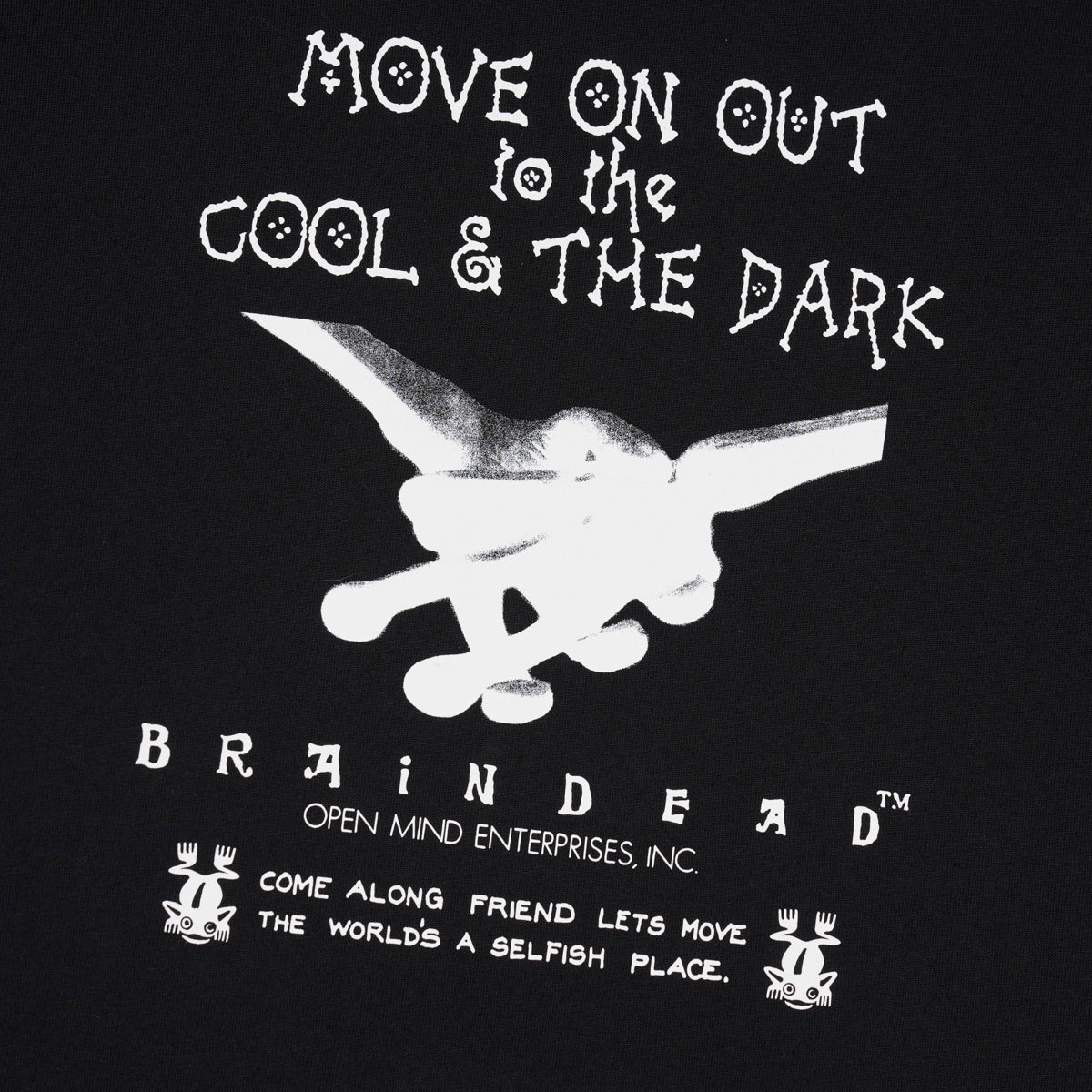 Brain Dead Open Mind Tee - Black