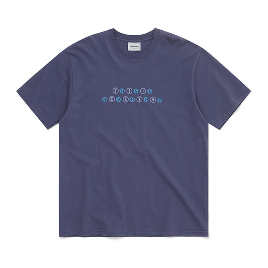 thisisneverthat Orb Type Tee - Violet Blue