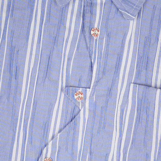 Brain Dead Organic Placket Shirt - Blue