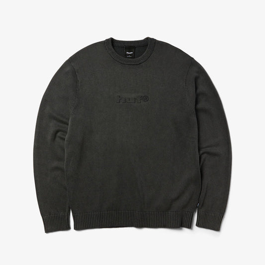 HUF Pacfic Wash Embossed Crew - Black
