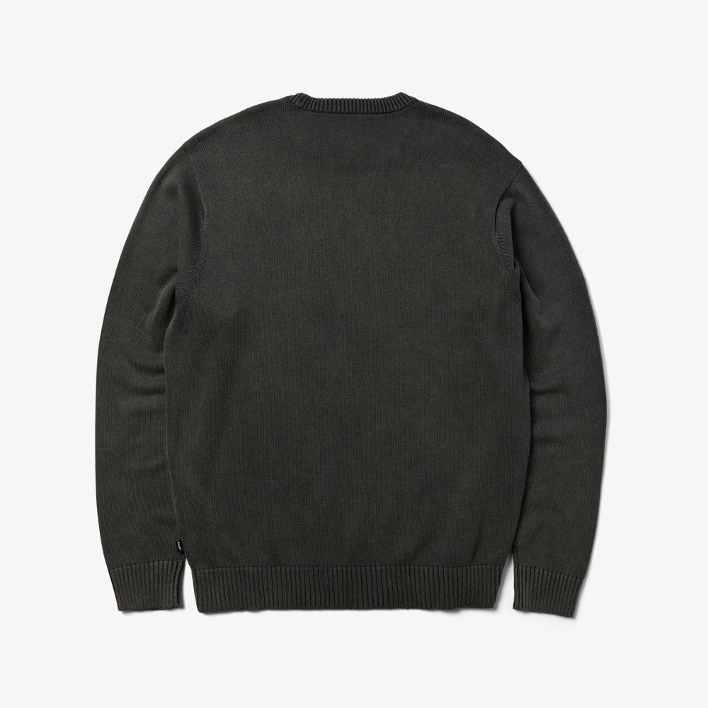 HUF Pacfic Wash Embossed Crew - Black