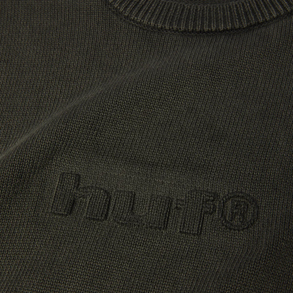 HUF Pacfic Wash Embossed Crew - Black