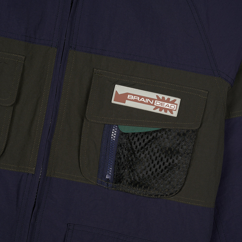 Brain Dead Paneled Snow Jacket - Navy