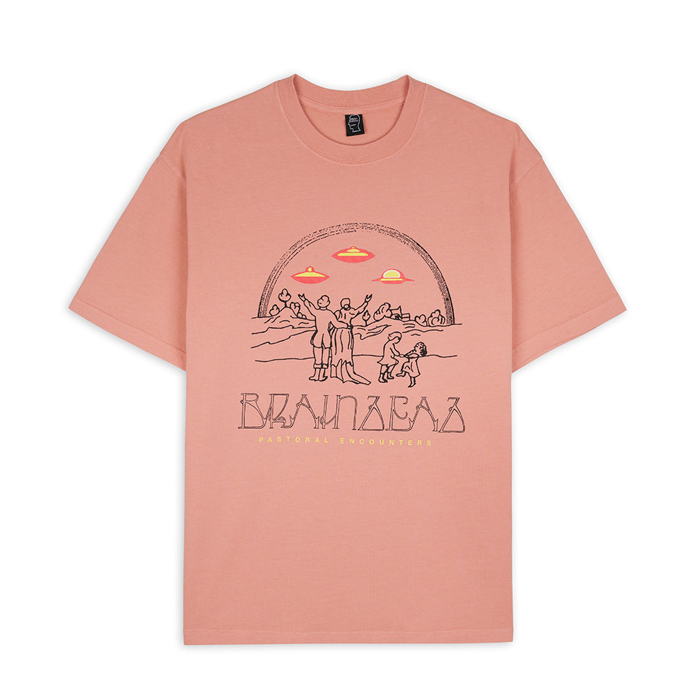 Brain Dead Pastoral Encounters T-Shirt - Rose