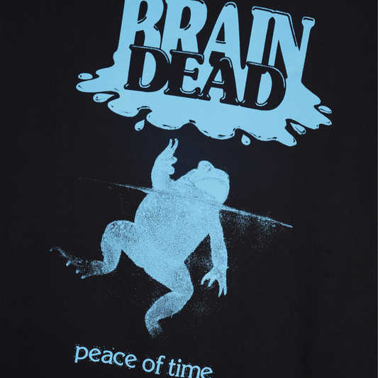 Brain Dead Peace Of Time Crew Sweat - Black