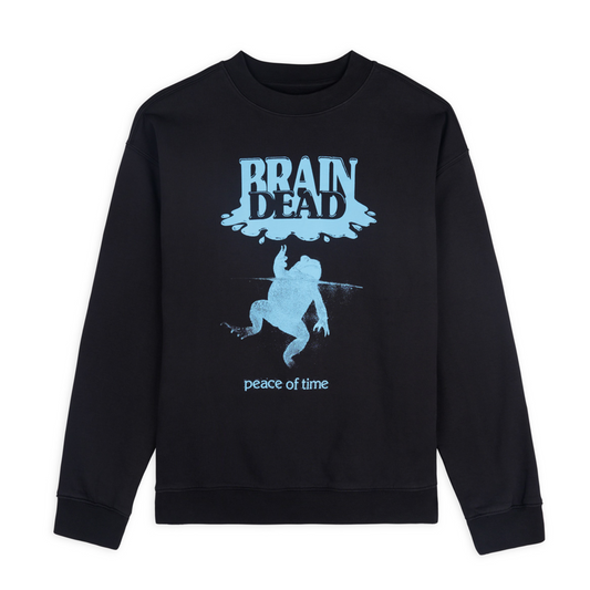 Brain Dead Peace Of Time Crew Sweat