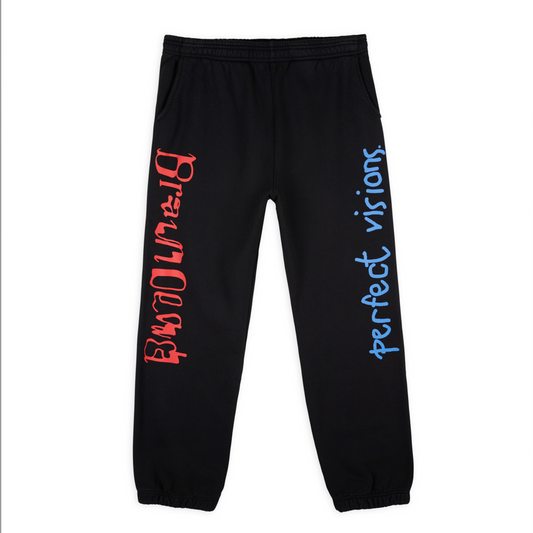 Brain Dead Perfect Visions Sweatpants - Black
