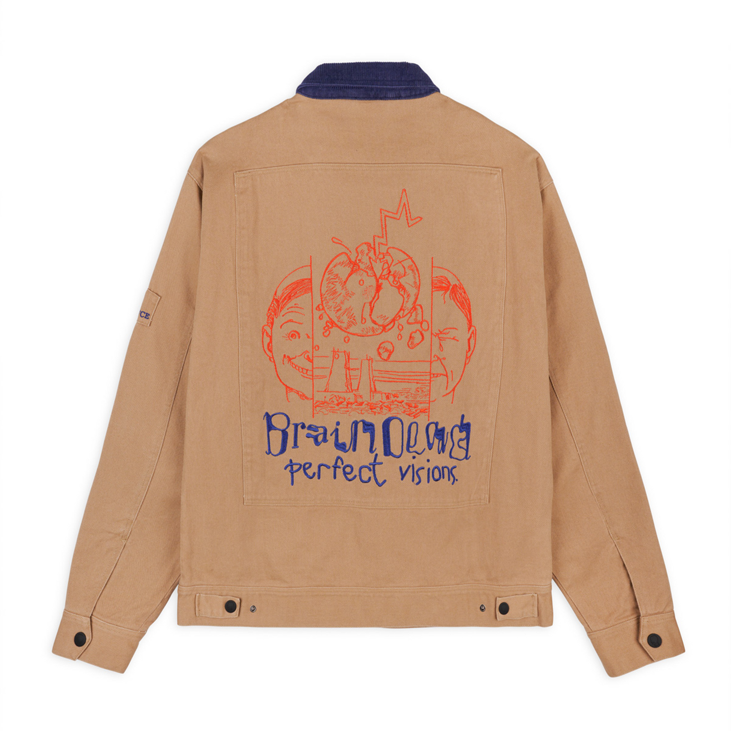 Brain Dead Perfect Visions Trucker Jacket - Nutmeg