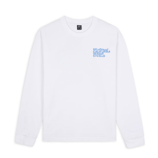 Brain Dead Permit Everything LS T-Shirt - White