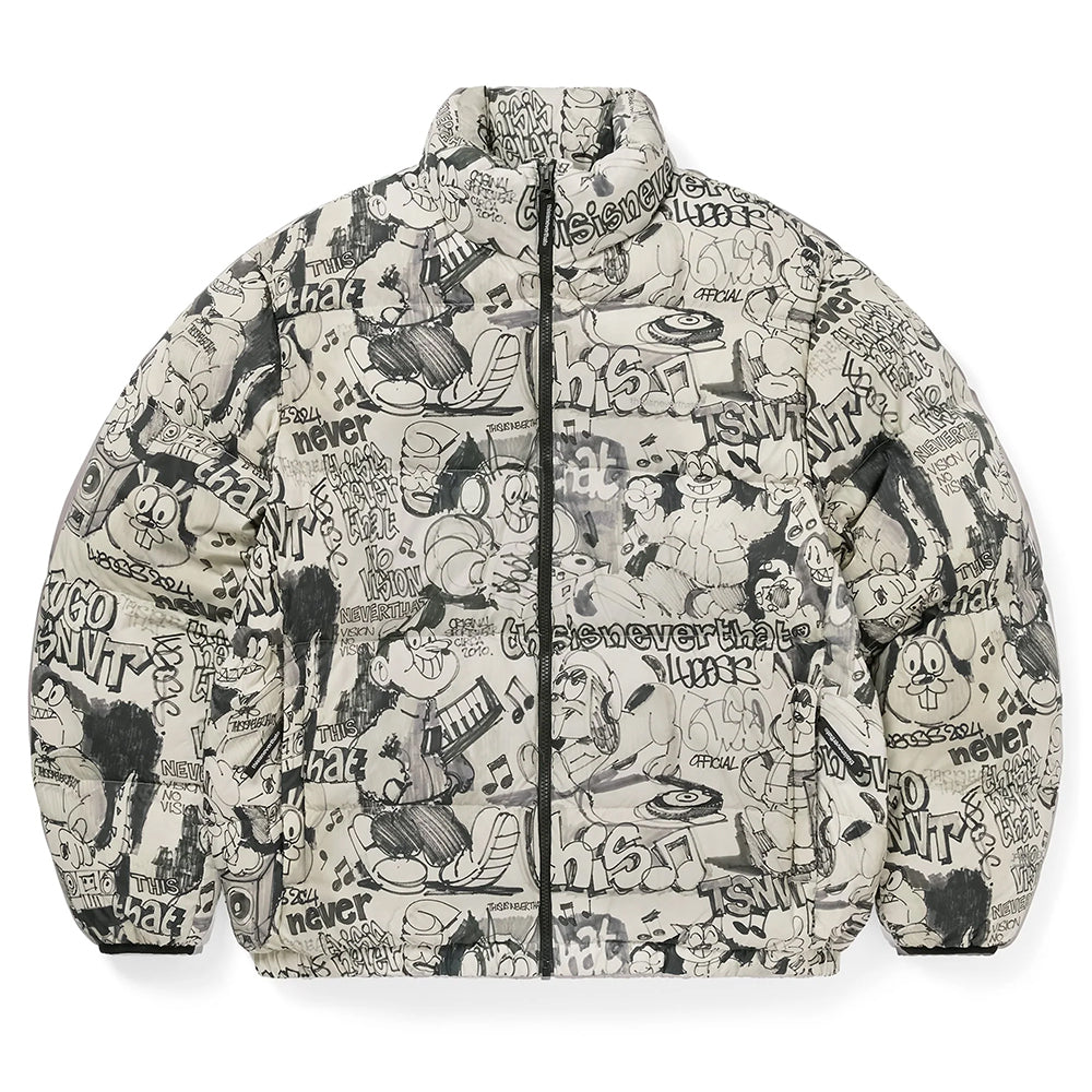 This Is Never That Pertex T Down Jacket - Graffiti