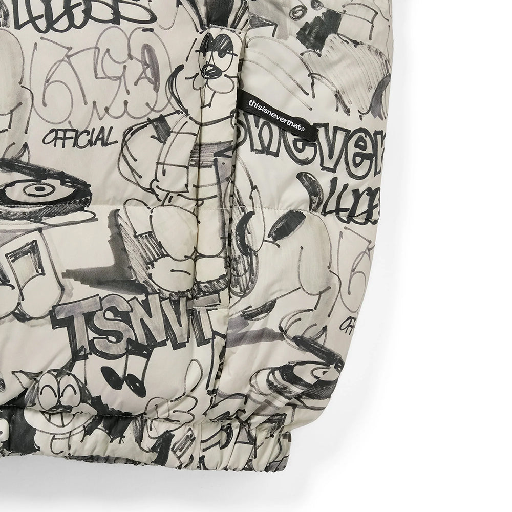 This Is Never That Pertex T Down Jacket - Graffiti